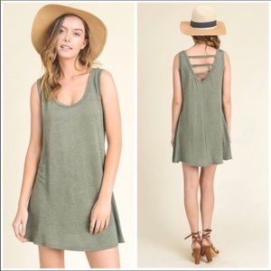 Green Ladder Back Dress